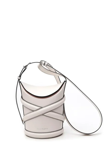 Alexander McQueen Curve Small Bucket Bag
