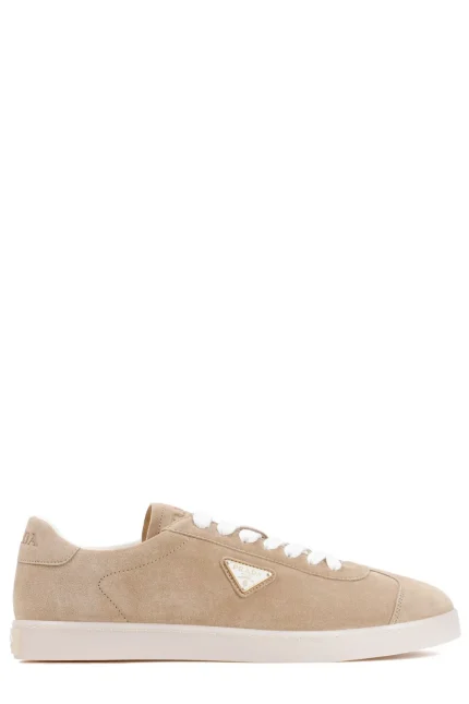 Prada Triangle-Logo Lace-Up Sneakers