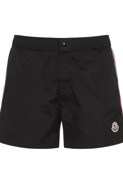 Moncler Tricolour-Trimmed Swim Shorts