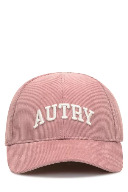 Autry Logo Embroidered Corduroy Baseball Cap