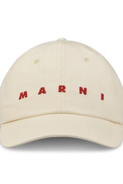 Marni Logo Embroidered Cap