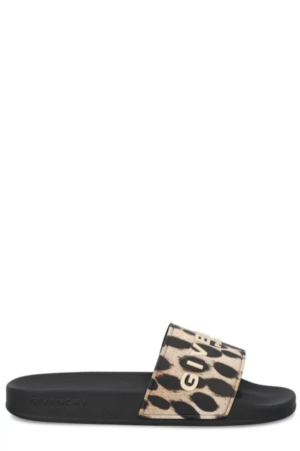 Givenchy Leopard Printed Flat Sandals