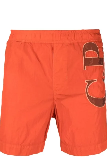 C.P. Company Logo Printed Swim Shorts