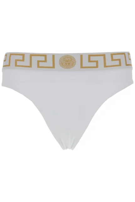 Versace Greca Border Stretched Swim Shorts