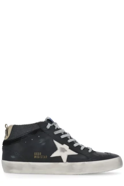 Golden Goose Deluxe Brand Mid Star Lace-Up Sneakers