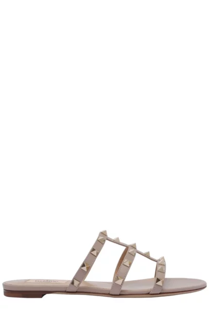 Valentino Garavani Rockstud Slip-On Flat Sandals