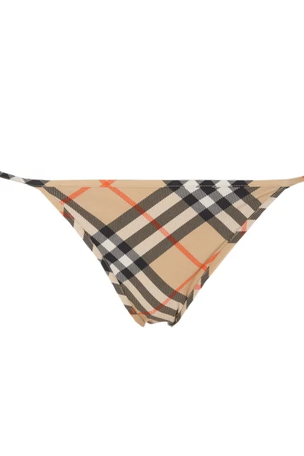 Burberry Check-Pattern Side-Tied Bikini Briefs