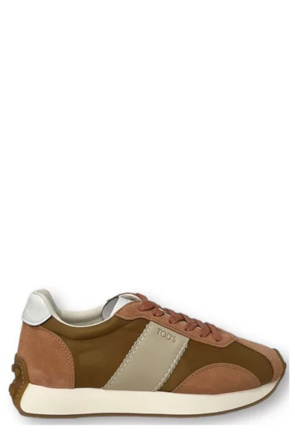 Tod's Trimmed Lace-Up Sneakers