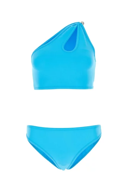 Bottega Veneta Asymmetric Top Bikini Set