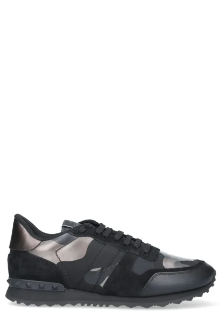 Valentino Garavani Rockrunner Camouflage Metallic Sneakers