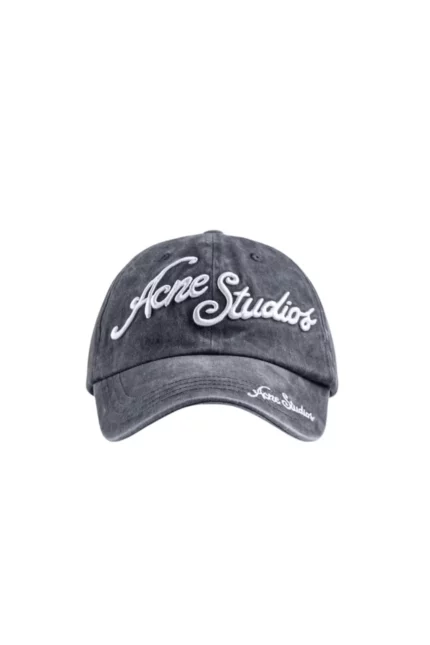 Acne Studios Logo Embeoidered Curved Peak Cap