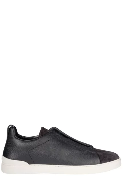 Zegna Triple Stitch Low-Top Sneakers