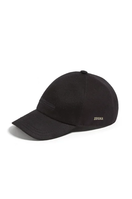 Zegna Logo Detailed Baseball Cap