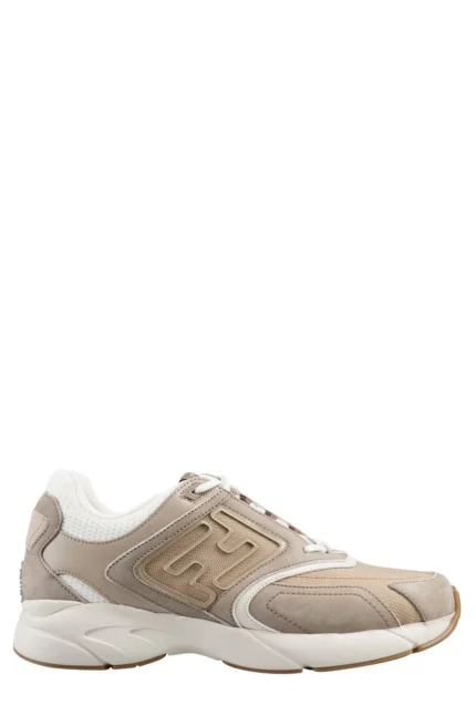 Fendi Faster FF-Embossed Detailed Low-Top Sneakers