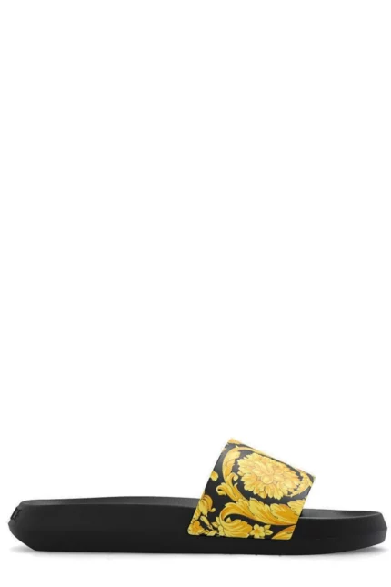 Versace Baroque Printed Slip-On Slides