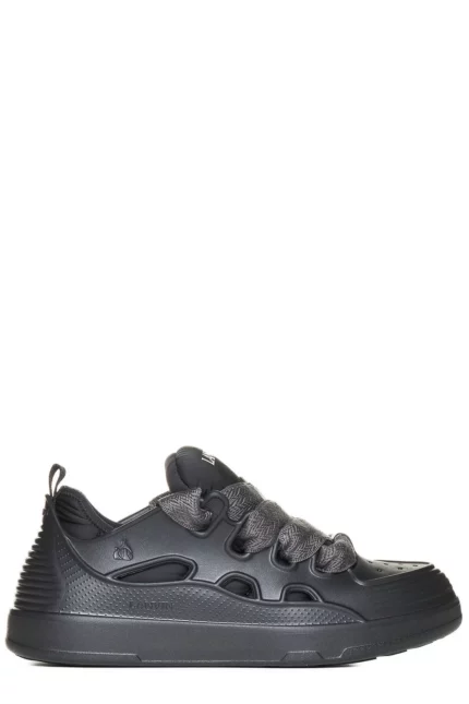 Lanvin Logo Printed Lace-Up Sneakers