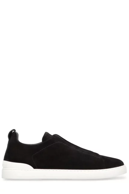 Zegna Triple Stitch Slip-On Sneakers