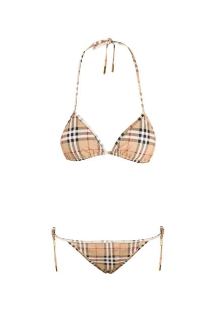 Burberry Checked Two-Piece Bikini Set