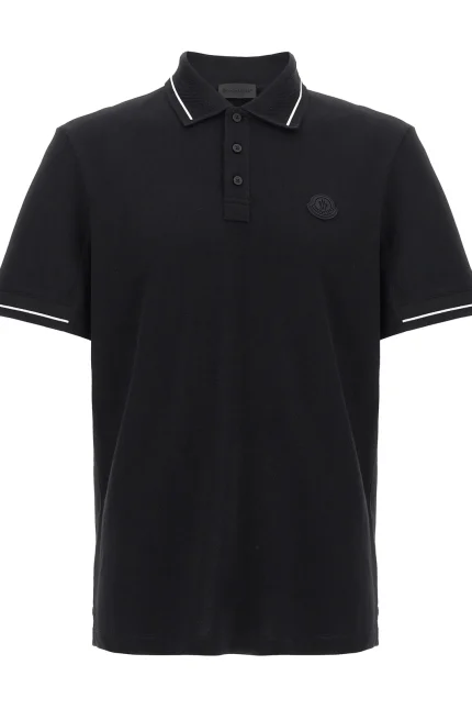 Moncler Logo Patch Short-Sleeved Polo Shirt