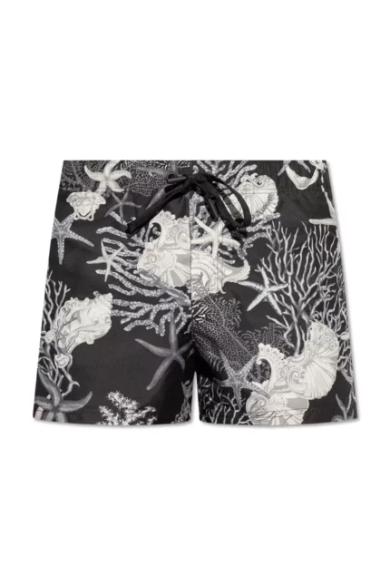 Versace Barocco Sea Printed Drawstring Swim Shorts