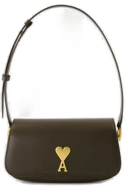 Ami Paris Logo Plaque Shoulder Bag