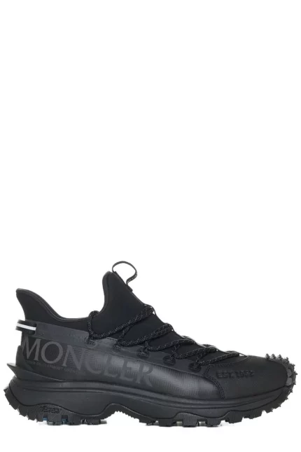 Moncler Logo Printed Stretch Ripstop Sneakers