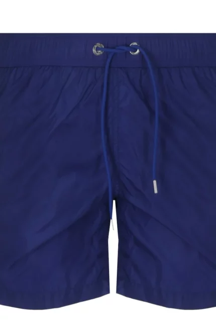 Moncler Logo Patch Drawstring Boxer Swim Shorts