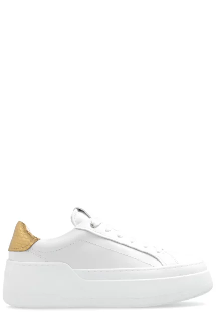 Ferragamo Lace-Up Wedge Sneakers
