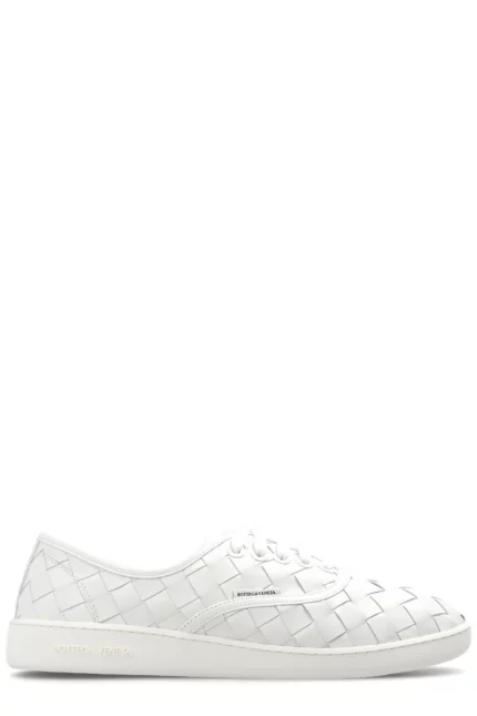 Bottega Veneta Intreccio Lace-Up Sneakers