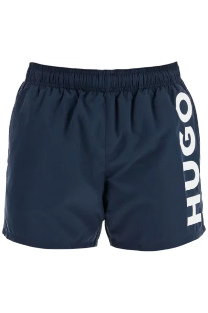 Hugo Boss Vertical Logo Printed Quick-Dry Swim Shorts