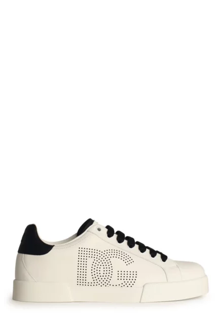Dolce & Gabbana Portofino DG Logo Perforated Sneakers