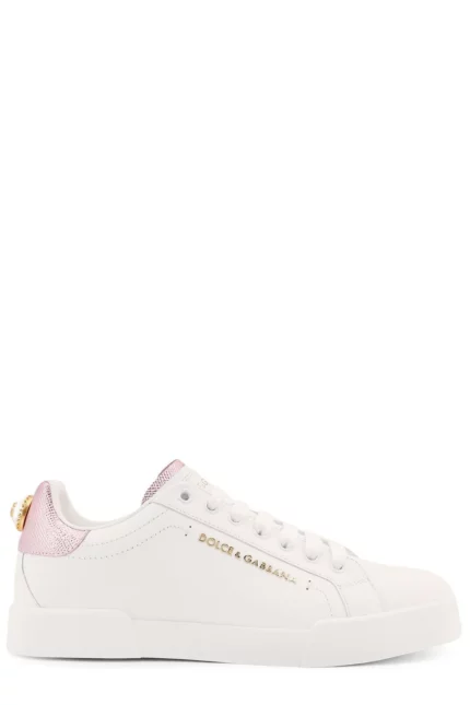 Dolce & Gabbana Portofino Logo Lettering Sneakers