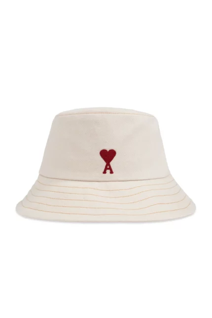 AMI Paris Ami de Coeur Logo Embroidered Bucket Hat