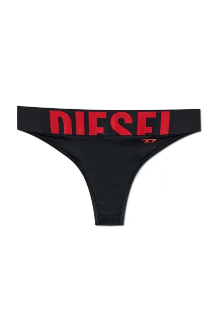 Diesel Lola-D-Pop Cut-Off Logo Bikini Bottoms