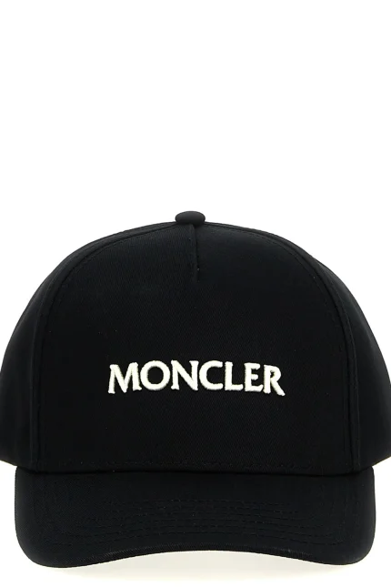 Moncler Logo Embroidered Curved Peak Cap