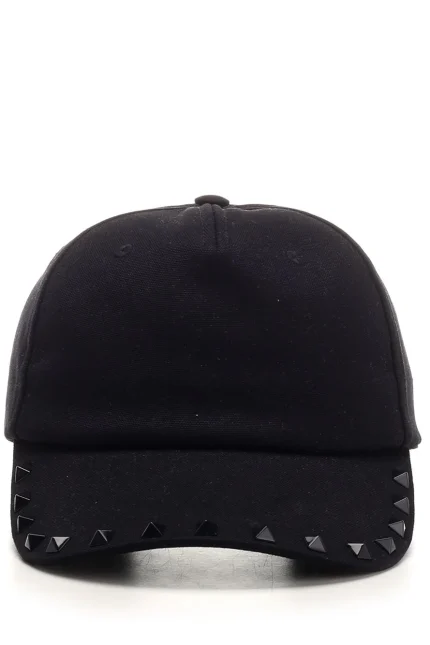 Valentino Garavani Rockstud Curved Peak Baseball Cap