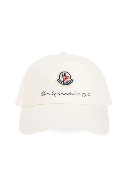 Moncler Logo Patch Curved Peak Baseball Cap