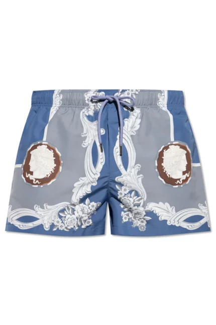 Versace Pattern-Printed Swim Shorts