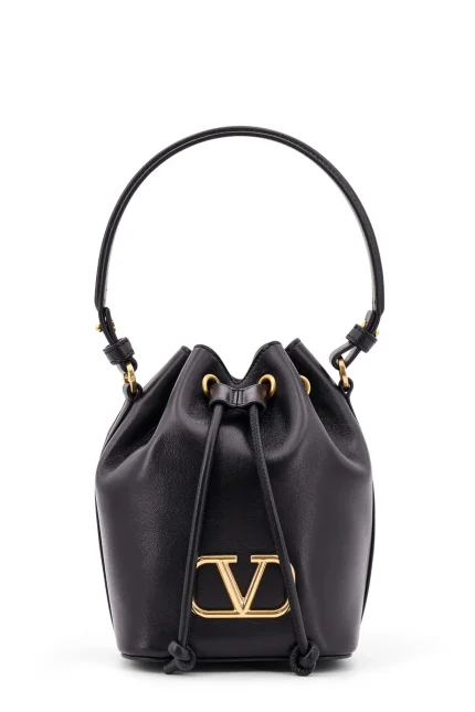 Valentino VLogo Signature Drawstring Bucket Bag