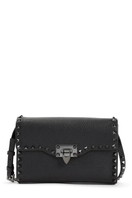 Valentino Garavani Rockstud Foldover Top Small Crossbody Bag