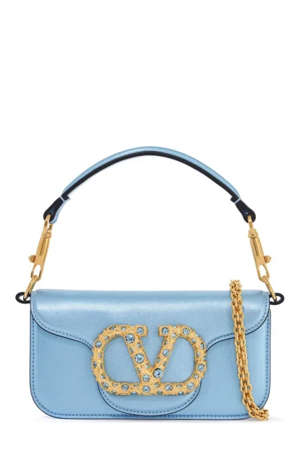 Valentino Locò Foldover Top Small Shoulder Bag