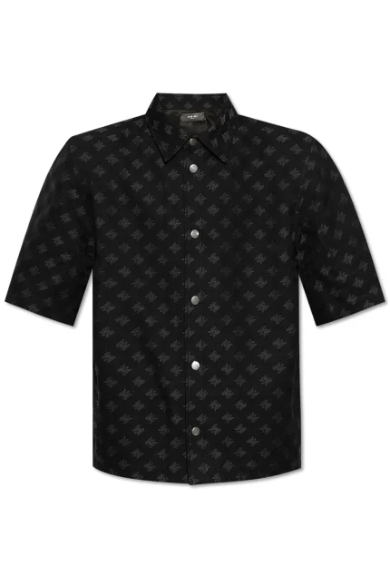 Amiri Ma Quad Jacquard Short-Sleeved Shirt