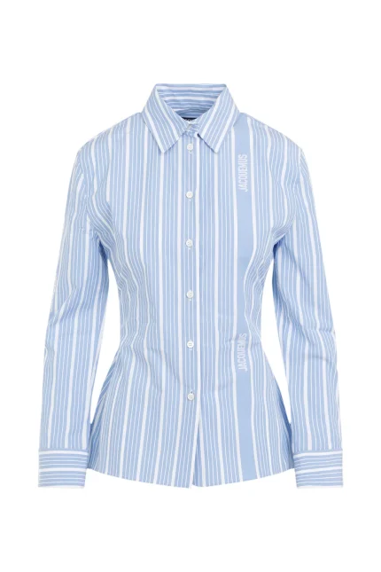 Jacquemus Striped Cut-Out Shirt