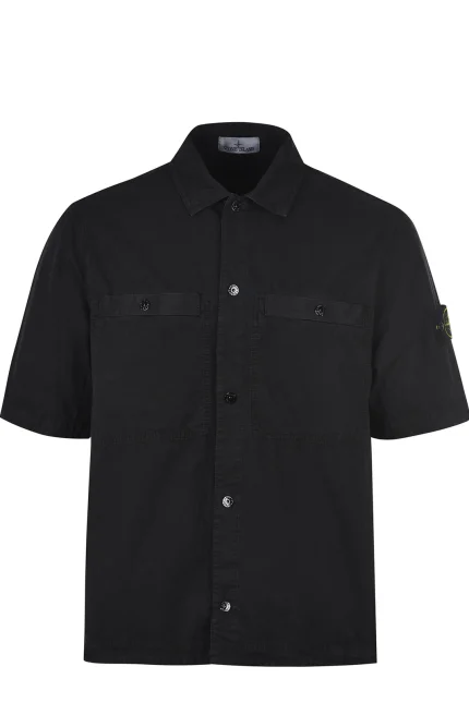 Stone Island Compass Patch Short Sleeved Shirt