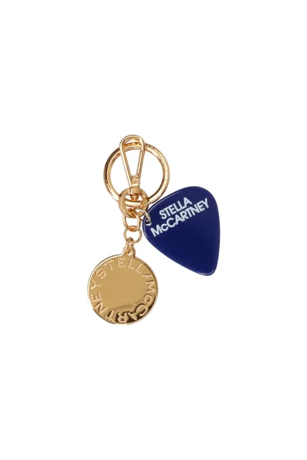 Stella McCartney Logo Debossed Guitar Pick Bag Charm