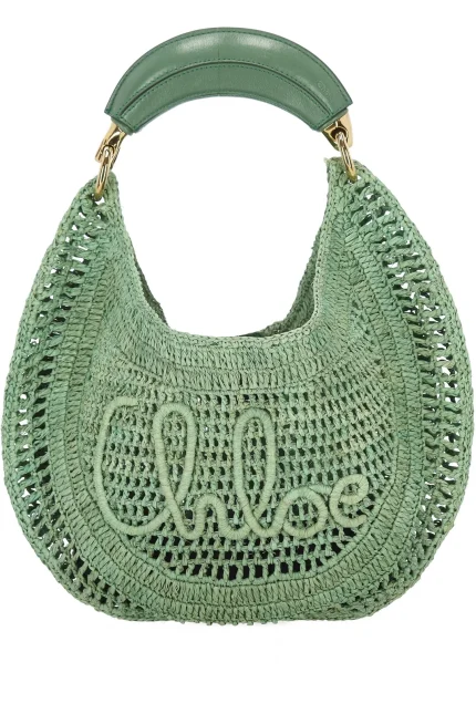 Chloé Summer Banana Woven Top Handle Bag