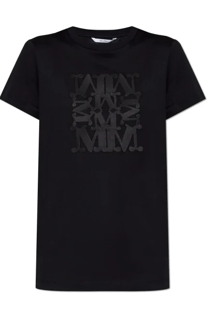 Max Mara Logo Embroidered Crewneck T-Shirt