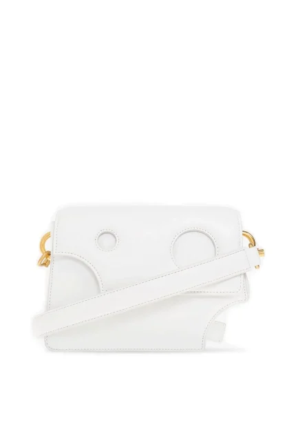 Off-White Burrow Cut-Out Detailed Shoulder Bag