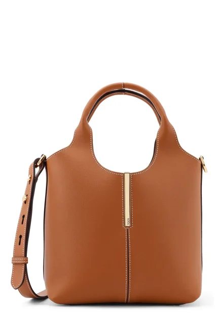 Tod's Logo Engraved Mini Shopping Bag