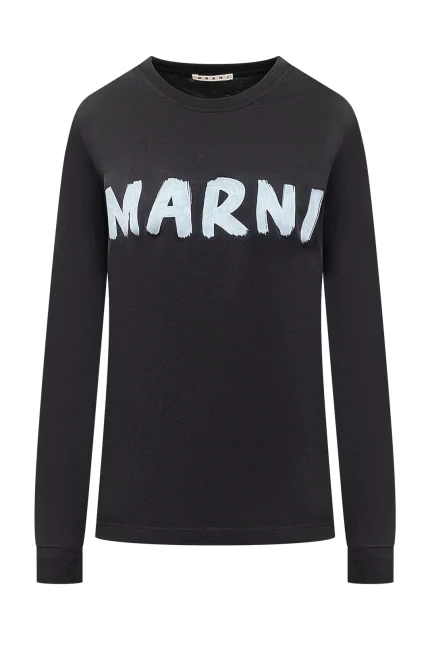 Marni Logo Printed Crewneck T-Shirt